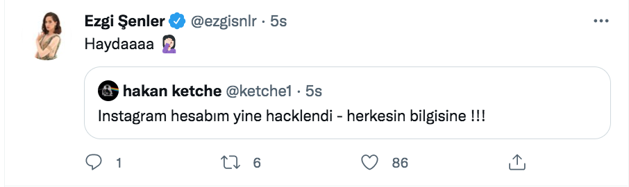 ketche hakan kirvavac in instagram sayfasi hacklendi